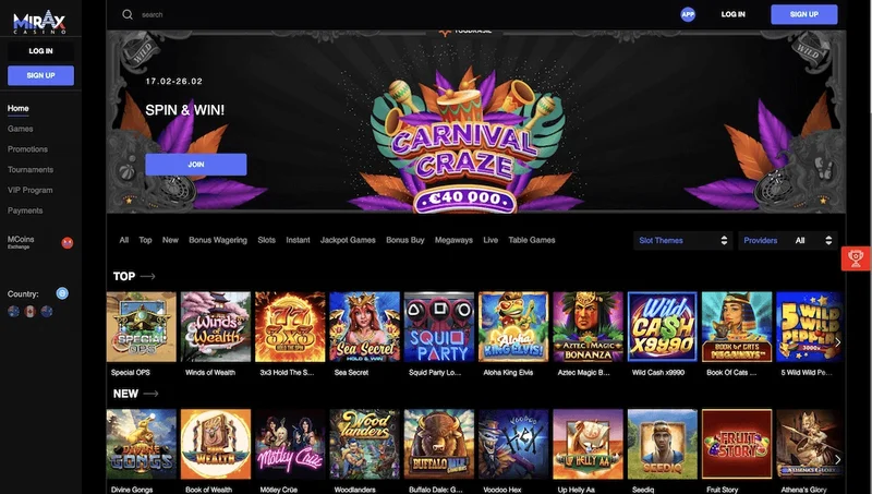 MirAx Casino security features